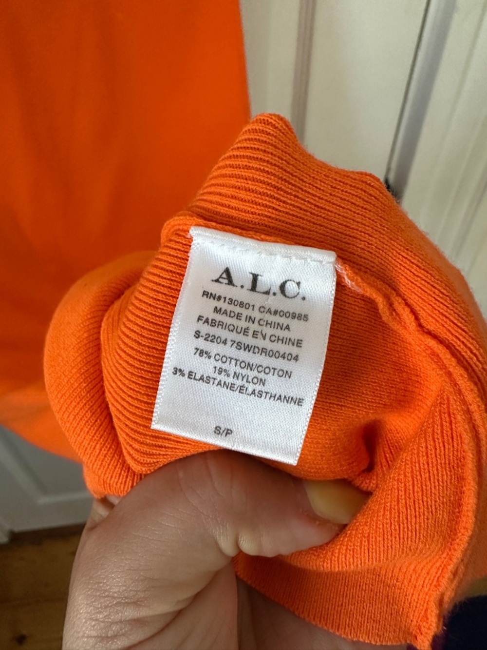 A.L.C. Vibrant Orange Ribbed Tank Maxi Dress - Picture 5 of 5